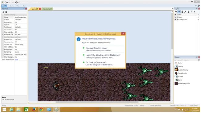 find the export option
